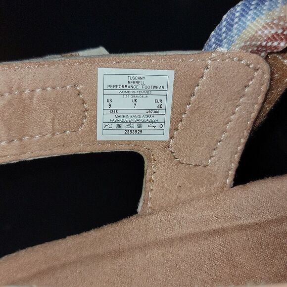 Merrell Tuscany District Mendi Backstrap Air Cushion Memory Foam Sandals Size 9 - Picture 2 of 14